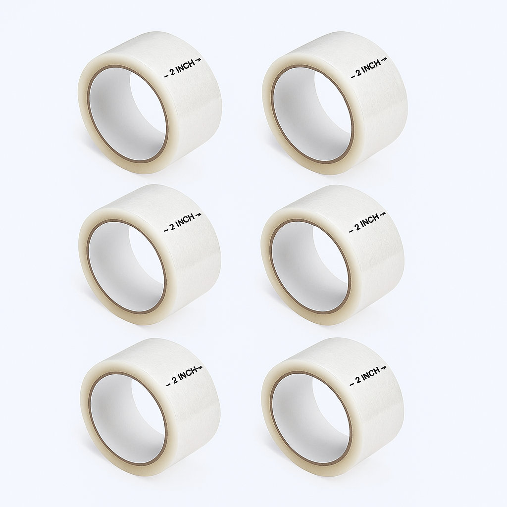 Buy Transparent Tapes for Packaging - 2 Inches X 65 Meters (Pack of 6)